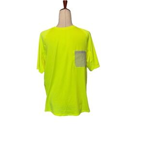 NWT Lululemon Shirt Mens M Ventilated Hiking Bright Highlighter Yellow Wicking